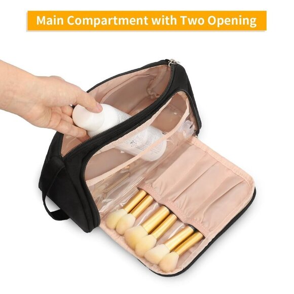 Small Makeup Bag, Makeup Pouch, Travel Cosmetic Organizer for Women and … - Picture 2 of 7